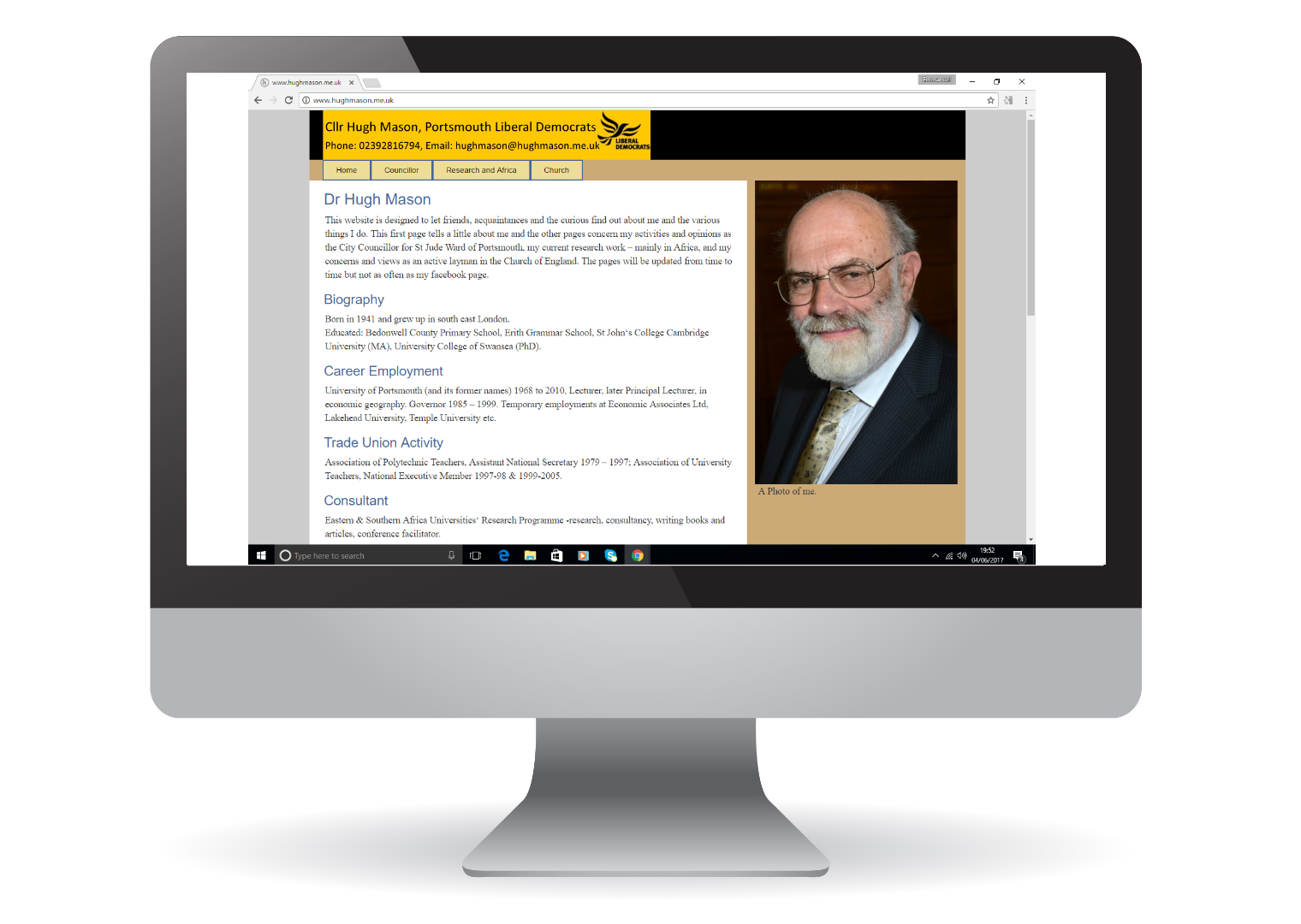 Deputy Leader Desktop View